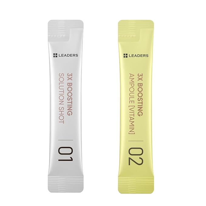 LEADERS 3X Boosting Modeling Mask | 3-Step Korean Skincare with Vitamin Set of 1 | For Dull, Tired Skin | Helps Restore Radiance, Vitality Glow | Revitalize Healthy Skin (Vitamin)