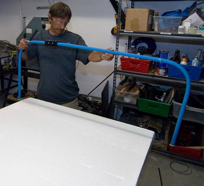 Hot Wire Foam Factory 4ft Heavy-Duty Compound Foam Bow Cutter Kit | Adjustable Heat Settings | For Styrofoam, Polystyrene, EPS, XPS, EIFS | Made in the USA