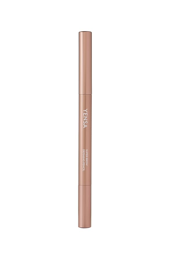 YENSA Super Brow Defining Sculpting Eyebrow Pencil - Micro Brow Pencil with Precision Tip & Spoolie - Smudge-Proof Eyebrow Liner Infused with 8 SuperOils - Auburn (0.01 oz)