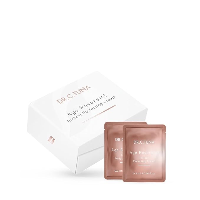 FARMASi Dr. C. Tuna Age Reversist Exceptional Cream, Instant Wrinkle Smoothing Gel Cream with Marine Plankton Extract, Anti-Aging Face Treatment, 30 Sachets x 0.01 fl. oz