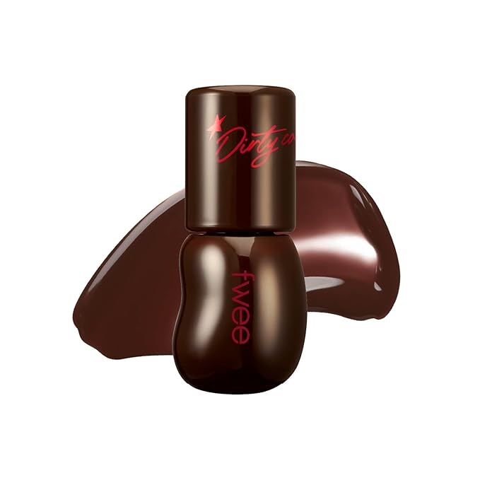 fwee 3D Voluming Gloss 70% (Rich) | High Shine, Non-Sticky Lip Gloss for Makeup | Long-Lasting, Moisturizing Gel Formula – Dirty Cola 70% | 30% & 70% Pigment Options | 5.3g