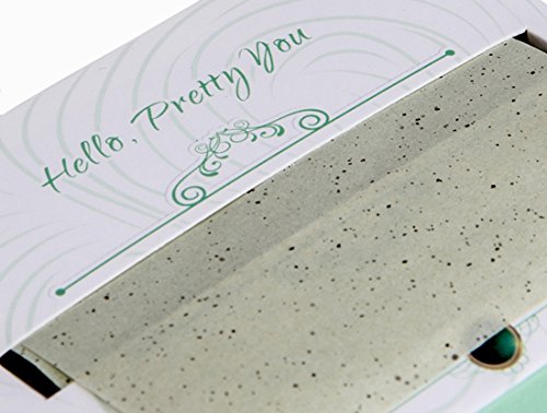 Natural Green Tea Oil Absorbing Tissues - 100 Counts, Premium Face Oil Blotting Paper - Take Only 1 Piece Each Time Design - Large 10cmx7cm Oil Absorbing Sheets, No Waste and Easy to Carry in Pocket!