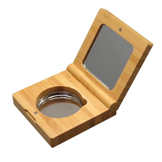 mollensiuer Bamboo Empty Eye Shadow Case Box Single