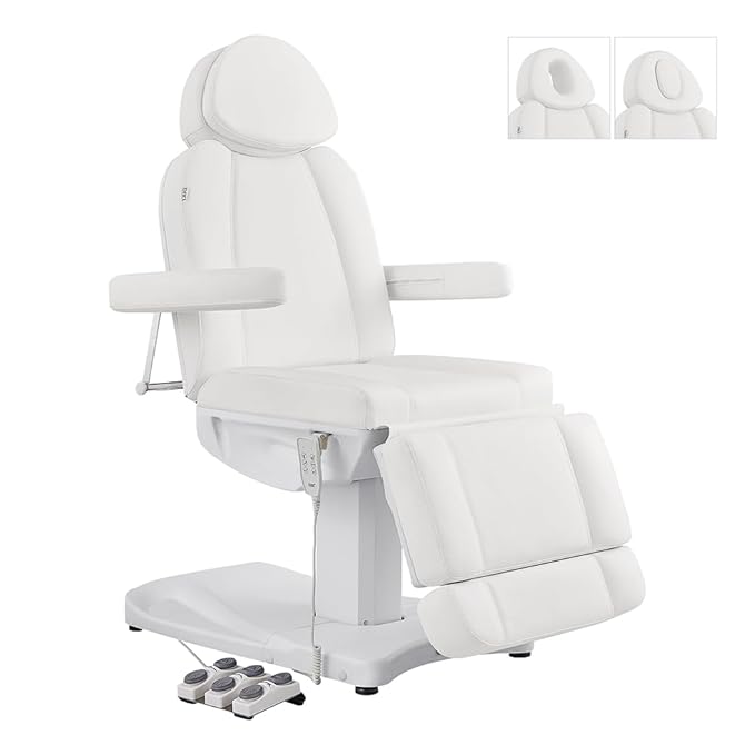 Dir Full Electrical Medical Aesthetic Chair Facial Beauty Bed Podiatry Doctors Office Chair with 3 Motors Ink