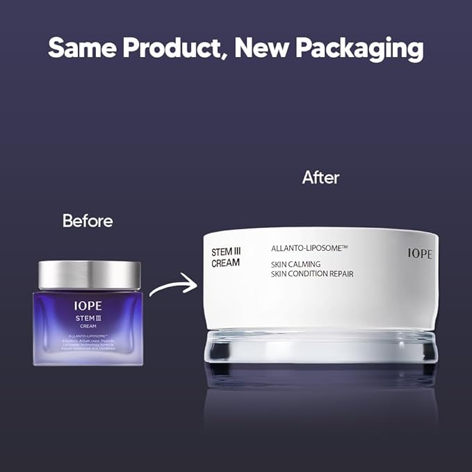 IOPE STEM III Intensive Moisturizer - Anti-Aging Face Cream with Niacinamide, Dermatologically Tested, Skin Barrier Repair with Peptide, Fine Lines & Wrinkle Care, Korean Skincare, 1.69 Fl Oz