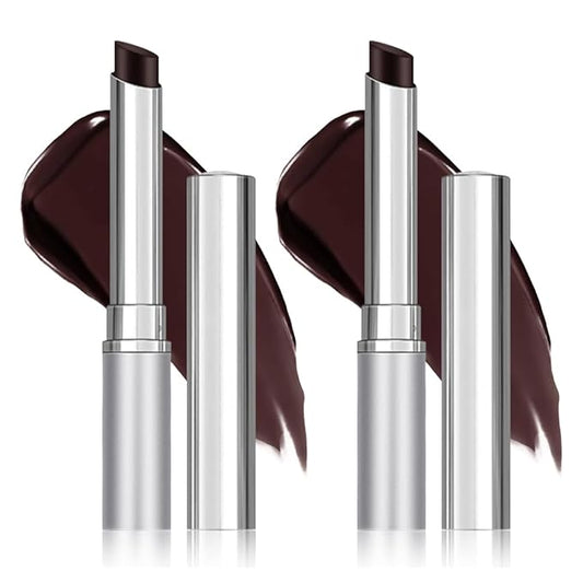 Honey Butter Lipstick Tinted Lip Balm, Shine Moisturizing Plumper Lipstick for Women, Natural Nourishing Hydrating Lip Gloss Stain for Dry Lips, Lightweight Lip Liner Care Makeup, Vegan - 2Pc Black