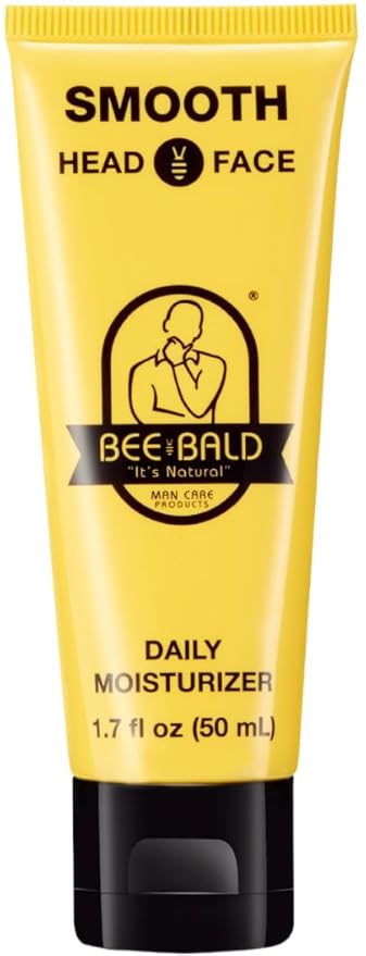 Bee Bald SMOOTH Daily Moisturizer Hydrates & Tones Away Fine Lines, Wrinkles and Dry Patches; Helps Control Oil & Shine to Feel Cool, Fresh and Comfortable, 1.7 Fl Oz
