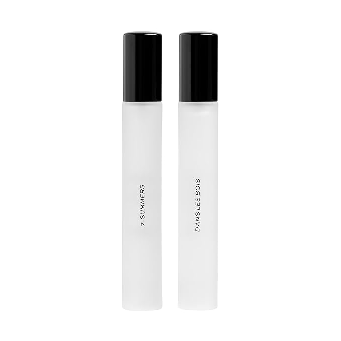 Dime Beauty Signature Fragrance Duo Set ($50 Value) - Includes 7 Summers (10 ml) and Dans Les Bois (10 ml) - Travel Size Perfume Sprays