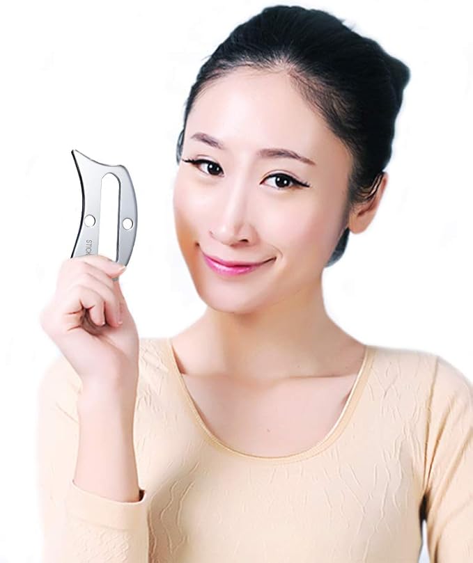 STICKON Stainless Steel Gua Sha Scraping Massage Tool IASTM Tools Great Soft Tissue Mobilization Tool (G Shape)