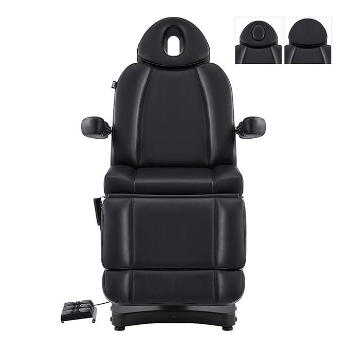 DIR Full Electrical Medical Aesthetic Chair Facial Beauty Bed Podiatry Doctors Office Chair with 3 Motors Ink