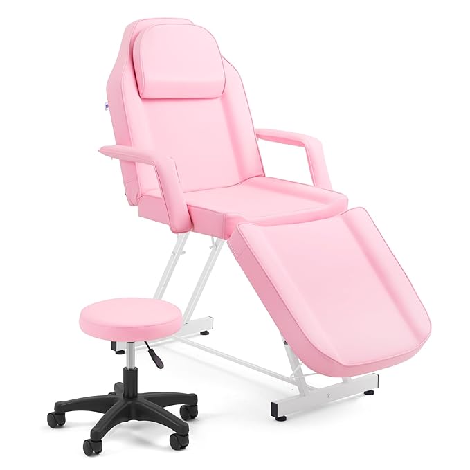 Artist hand Facial Bed Lash Bed for Eyelash Extensions (Pink)