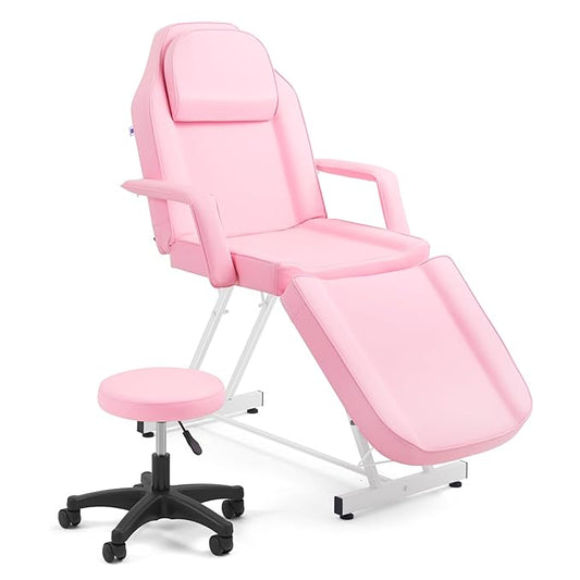 Artist hand Facial Bed Lash Bed for Eyelash Extensions (Pink)