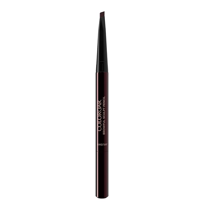 Colorbar Browful Sculpt Pencil - Instant Color Payoff, Velvety Finish, Water-Resistant - Oval Brush and Precise Tip - 002 Cool Brunette - 0.008 oz