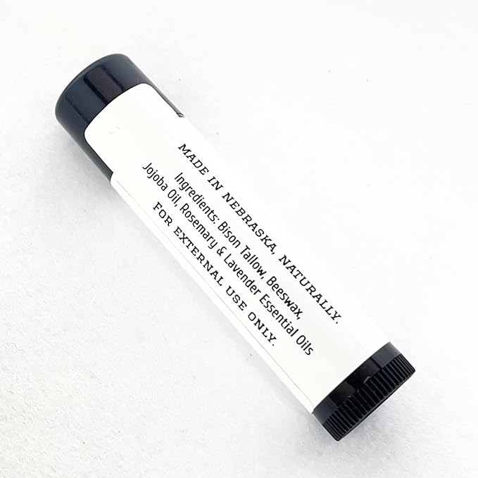 Pure Bison Tallow Lip Balm, Wild Forming