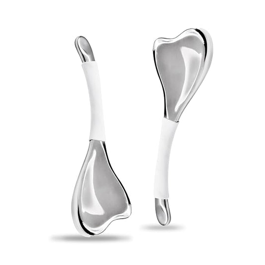 Ice Globes for Face & Eyes, Unbreakable Stainless Steel Cryo Massagers for Skincare Routines, Multifunctional Cold Roller Cooling Globes for Puffiness, Sagging Skin, Fine Lines, and Facial Relaxation