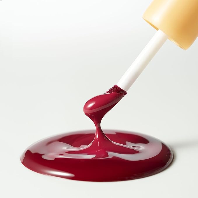 Laka Fruity Glam Lip Tint Mini, Glowing Lip Stain with Wide Color Spectrum, Hydrating & Lightweight Texture, Long-Lasting Bold Stain, Non-Sticky, Vegan, K-Beauty (#122 Rosy Rose)