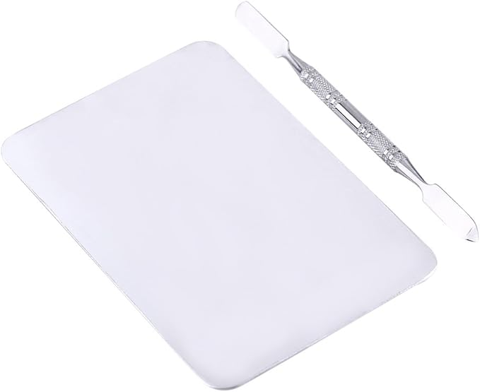 Mixing Palette Small Stainless Steel Makeup Palette Rec
