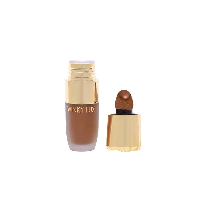 Winky Lux Cheeky Rose Liquid Sculpt - High Pigment Weightless Liquid Bronzer & Contour, Effortlessly Blendable, Lightweight Velvet Finish, Long Lasting Color, Deep Tan Bronzer, Santorini