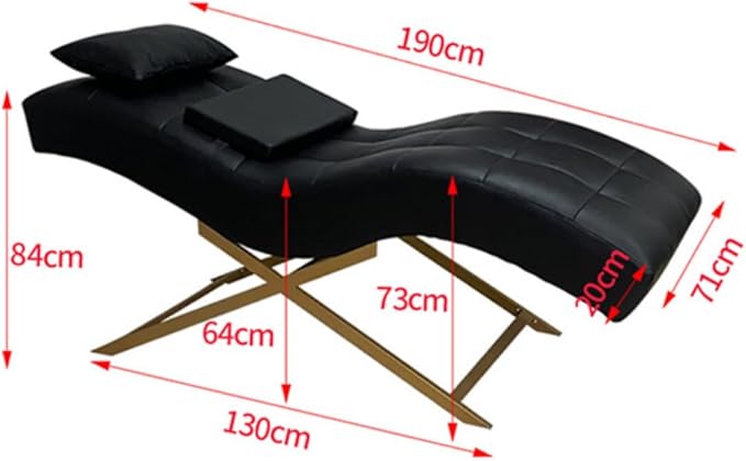TATARTIST Lash Bed Professional Eyelash Extension Bed Comfortable Curved Cushion Treatment Table Beauty Salon Spa Massage Table for Lash Technicians (Black)