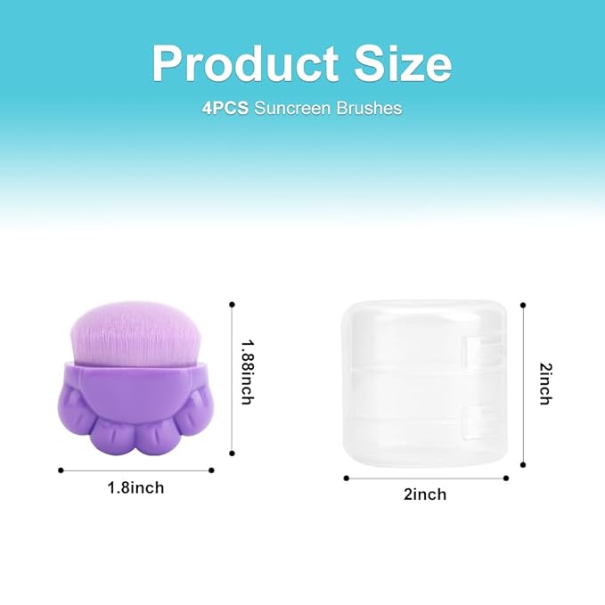 WALLFID 4PCS Sunscreen Applicator for