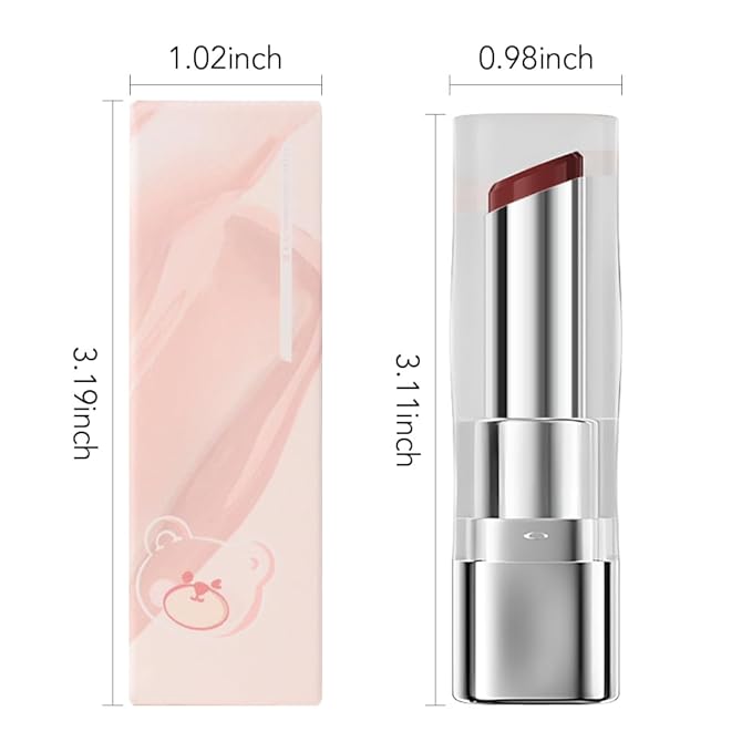 1Pcs Tinted Lip Balm Moisturizing Lipstick – Deep Rose Colored Bean Paste Sheer Hydrating Lip Color for Dry Lips Nourishing Lip Balm for All Women with a Subtle Natural Scent (S05 Four Seasons)