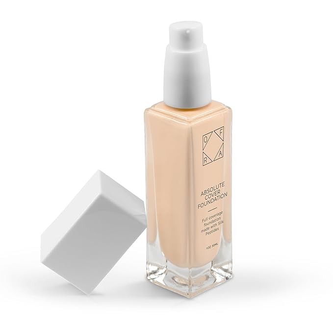 Absolute Cover Foundation #0 | Liquid Medium Coverage Foundation with Natural FInish | Oil-Free Face Makeup | Fairest Shade with Neutral Undertone | 1oz/30ml