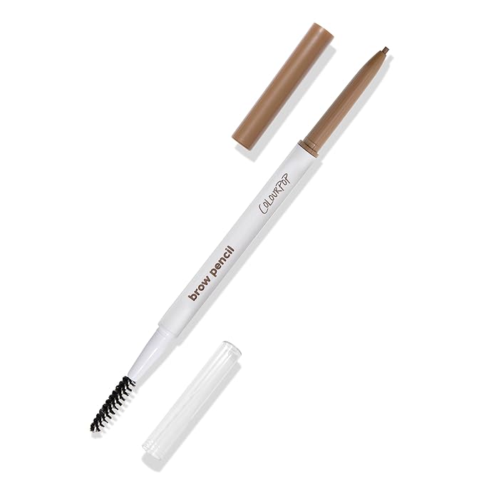 ColourPop Defining Eyebrow Pencil - Precision Brow Pencil Tip for Natural Hair-Like Strokes - Long-Lasting Buildable Color with Attached Spoolie & No Sharpening Needed - Light Brown (0.003 oz)