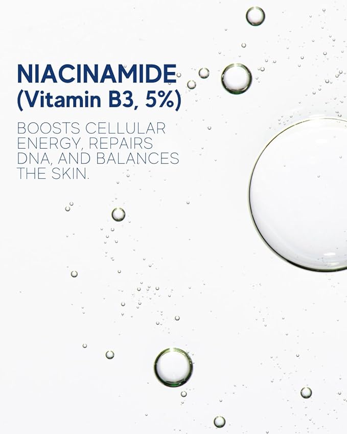 Niacinamide Face Serum 5% – Pore Minimizer with Vitamin B5 & E – Oil Control & Brightening Treatment for Smoother Skin – 1 Fl Oz