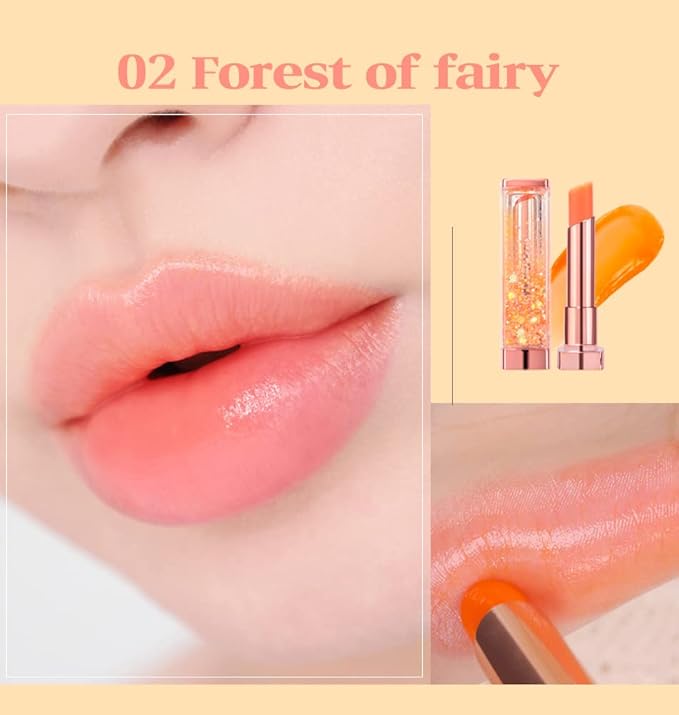 [SET] CORINGCO Sparkle Cute Color Changing Lipbalm