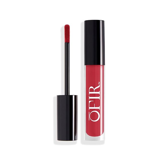OFIR Velvet Bond Liquid Matte Lipstick | Matte Liquid Lipstick for Bold, Full Coverage Color | Hydrating Pigments Offer All-Day Comfort | Vegan Formula | Cranberry - Deep Red Shade | 0.12 fl oz