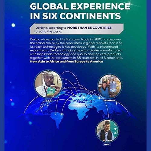 200 "Derby Premium" Single Edge Razor Blades for straight razor