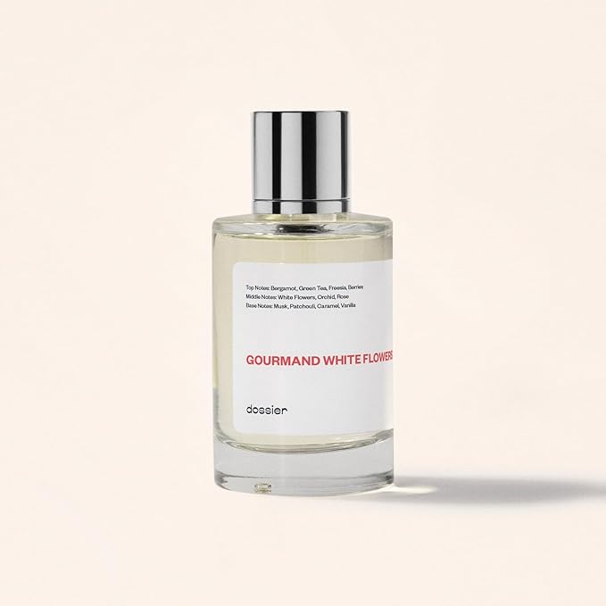 Dossier - Gourmand White Flowers - Eau de Parfum - Inspired by Viktor&Rolf's Flowerbomb - Perfume Luxury - Pure Infused - Paraben-Free - Vegan - For Women - Fragrance 3.4 Fl oz (Spray 100ml)
