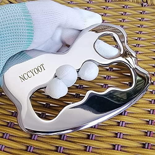 Gua sha Set, IASTM Tool Gua Sha Stainless Steel Muscle Scraper Set of 6 Picese for Soft Tissue Therapy and Reduce Arms,Legs,Back, Shoulder Muscle Pain(6B pcs)