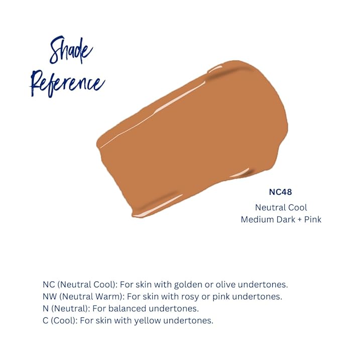 Best Bronze Bombshell Body Makeup - Tattoo Cover Up Makeup & Body Foundation Waterproof - Tattoo Concealer Waterproof for Scars, Varicose Veins Cover Up & Leg Foundation (NC48 Light Glow)