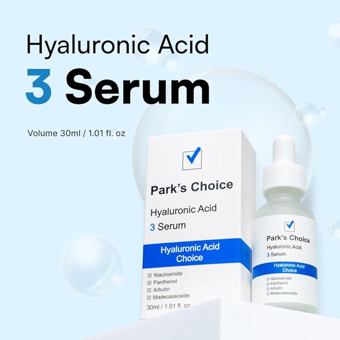 Park's Choice Hyaluronic Acid 3 Serum with Niacinamide & Madecassoside, 1.01 fl.oz.