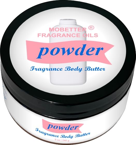 MOBETTER FRAGRANCE OILS Powder Fresh Set Scented Body Butter 8oz and Powder Fresh Fragrance Body Oil