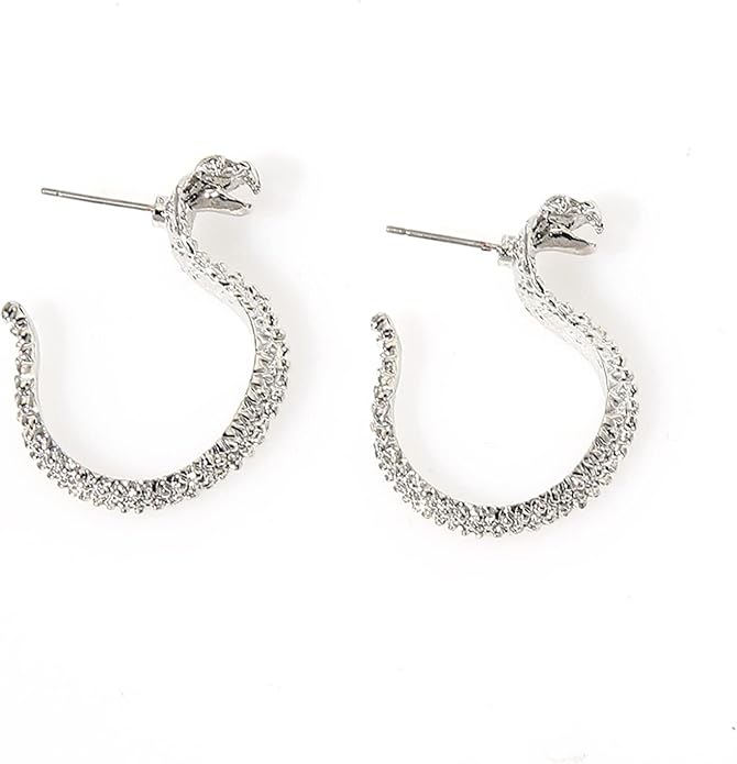 Vintage Snake Studs Earrings Gold Snake Dangle Earrings Animal Serpent Earrings Punk Cool Snake Earrings Jewelry for Women Girls Gifts