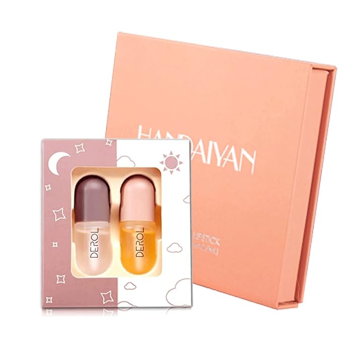 DEROL Lip Plumper Set,Natural Lip Plumper Gloss