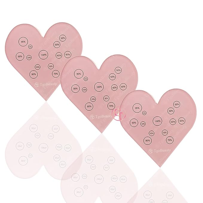 TgoBeauty Acrylic Mix Heart Palette Permanent Makeup Ink