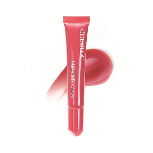 Tinted Lip Serum, Hydrating Tinted Lip Balm For A Glossy Finish & Soft, Contains vitamins, Non-sticky plumping lip glaze, Moisturizing Repair for Chapped Lips 0.42 fl.oz