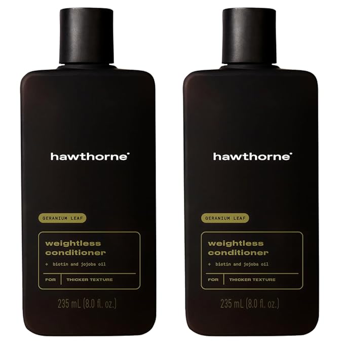 Hawthorne Weightless Conditioner For Men. Mens Conditioner For Thin and Thinning Hair. Delivers Silky Smooth & Strong Hair With a Weightless Formula. Sulfate-Free, Paraben Free. 8 fl. oz. 2-Pack.