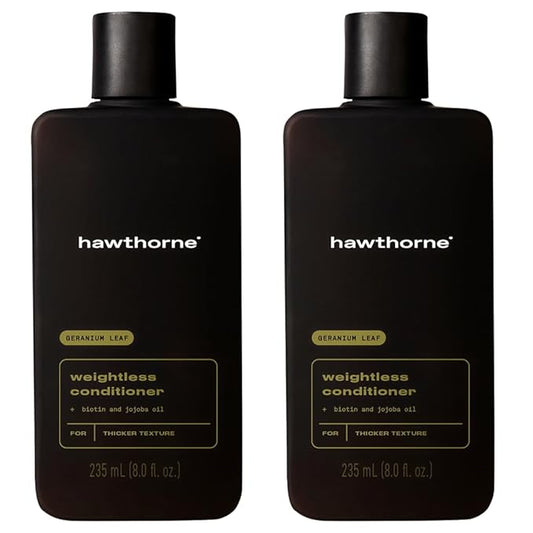 Hawthorne Weightless Conditioner For Men. Mens Conditioner For Thin and Thinning Hair. Delivers Silky Smooth & Strong Hair With a Weightless Formula. Sulfate-Free, Paraben Free. 8 fl. oz. 2-Pack.
