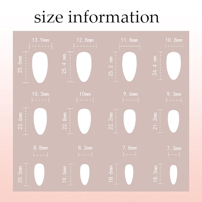 24Pcs Almond Press on Nails Medium French Tips Fake Nails Gilding 3D Flower False Nails with Designs Cute Leopard Pink Glue on Nails Full Cover Artificial Stick on Nails for Women DIY Manicure