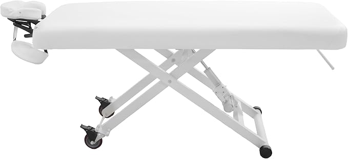 SKINACT Stella Electric Medical Spa Treatment Table (Facial Chair/Bed) ADA Compliant (White)