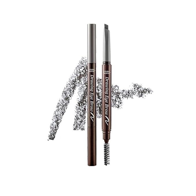 ETUDE Drawing Eye Brow 0.25g #5 Grey | Long Lasting Eyebrow Pencil | Soft Textured Natural Daily Look Eyebrow Makeup