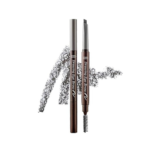 ETUDE Drawing Eye Brow 0.25g #5 Grey | Long Lasting Eyebrow Pencil | Soft Textured Natural Daily Look Eyebrow Makeup