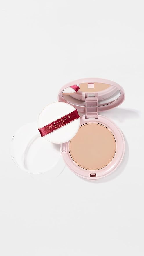 Wander Beauty Women's Wanderlust Powder Foundation, Light Medium, Tan, 0.3 Ounce