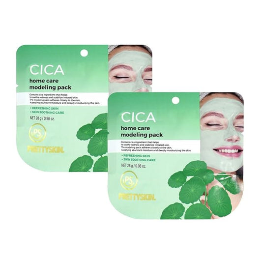 PS.PRETTYSKIN Korean Modeling Mask Pack with Spatula (Pack of 2) (Cica)