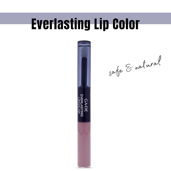 GA-DE Everlasting Lip Color, 81 - Full Coverage, Non-Oily, Moisturizing, Long Lasting Lipstick - Dries Quickly into Ultra-Thin Film - 0.28 oz