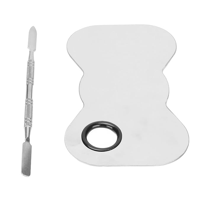 Cosmetic Makeup Palette Spatula, Mixing Bow Shape Stainless